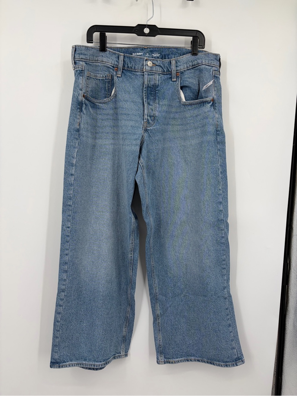 Old Navy Mid Rise Slouchy Wide Leg Jeans 12 Petite